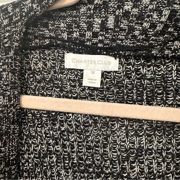 Macy’s Charter Club Womens Sweater 3X Gold Button Detail Cardigan Open F… - Picture 5 of 11